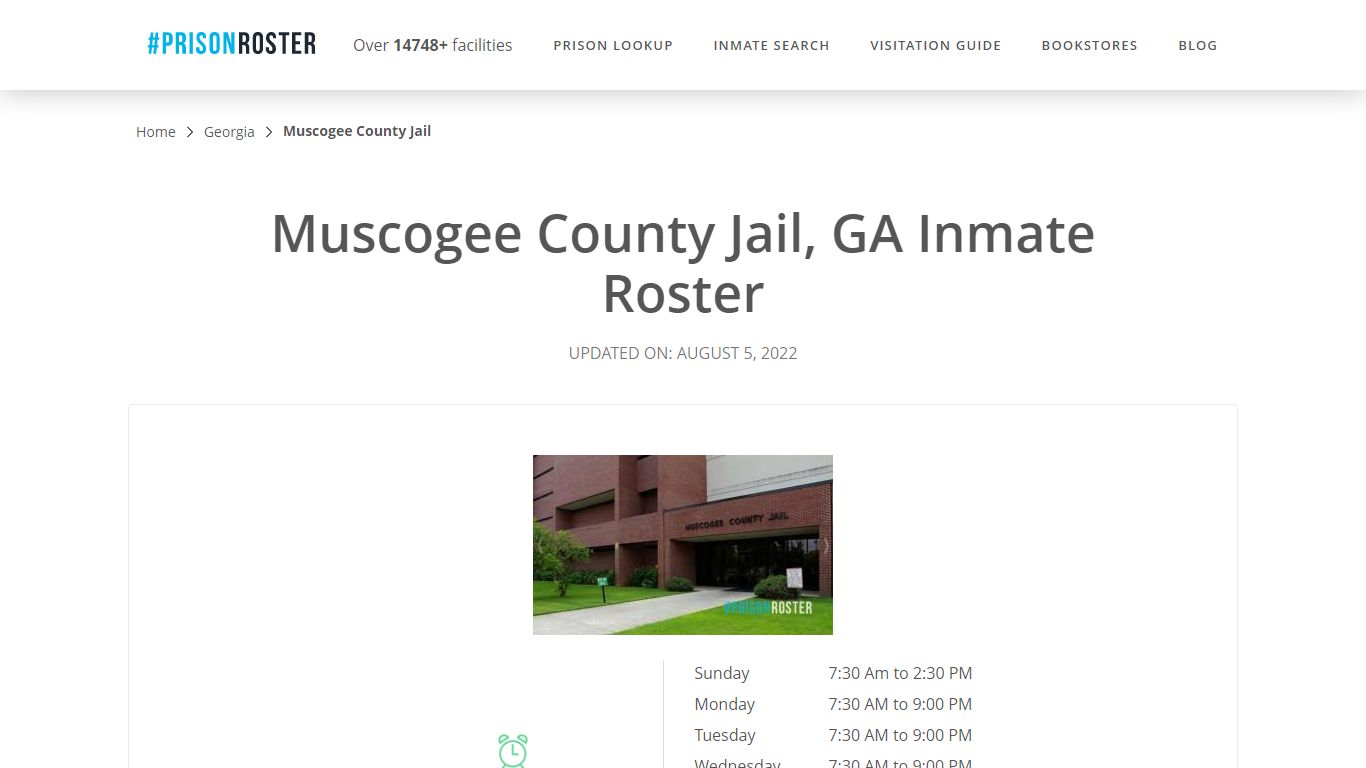 Muscogee County Jail, GA Inmate Roster - Inmate Locator
